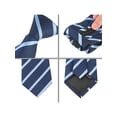 thumbnail image 3 of INSPIRE CHIC Men's Tie Zipper Adjustable Neck Tie for Casual Formal Navy Blue -1, 3 of 4