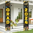 thumbnail image 5 of kjfeif 2024 Graduation Banner Class of 2024 Congrats Grad Porch Sign Party Decorations Supplies Welcome Hanging Door Decor for Indoor Outdoor, 5 of 8