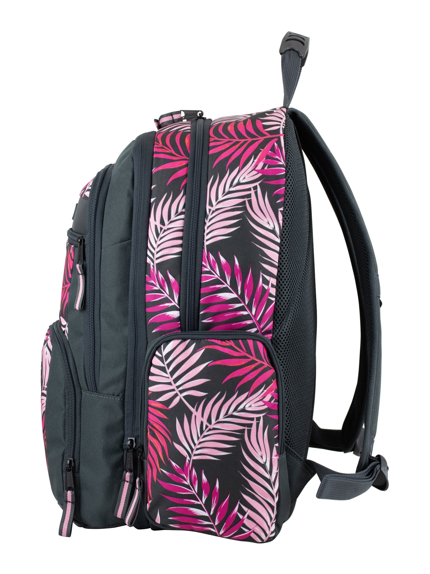 Eastsport Unisex Recycled Expandable Raptor Backpack, Pink Palm
