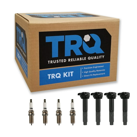 TRQ Ignition Coil & Iridium Spark Plug Kit Set for Subaru Legacy Outback 2.5L H4 ICA71899
