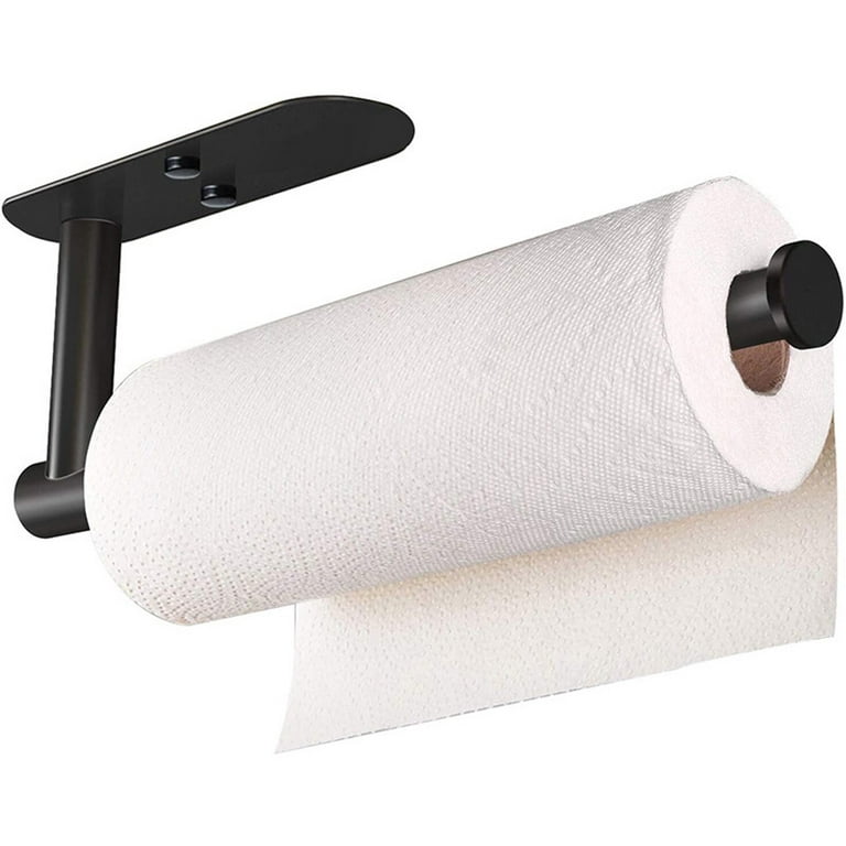SMARTAKE Paper Towel Holder with Adhesive Under Cabinet, Wall