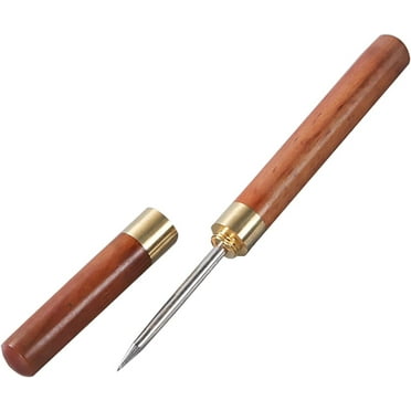 Stainless Steel Ice Pick with Safety Cover, Pick Tool for Breaking Ice, Non-slip Wooden Handle for Easy to Grip (Rosewood, 6.3)