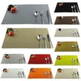 thumbnail image 3 of SPRING PARK Table Mats, Non-Slip Insulation Washable Heat Resistant PVC Placemats for Dining Table, Crossweave Woven Vinyl Table Mats, 3 of 7