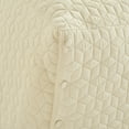 thumbnail image 3 of Lush Decor French Country Geo Ruffle Skirt Textured Tailored Drop Bedspread King, Ivory, 3-Pc Set, 3 of 7