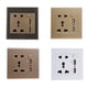 thumbnail image 4 of Panel de Receptáculo Zulema Tomacorriente de Pared 2.1A color dorado, 4 of 7