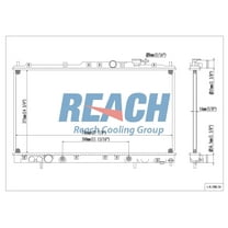REACH 41-2300 Radiator for 02-99 Mitsubishi Galant, Automotive Radiator Replacement Part