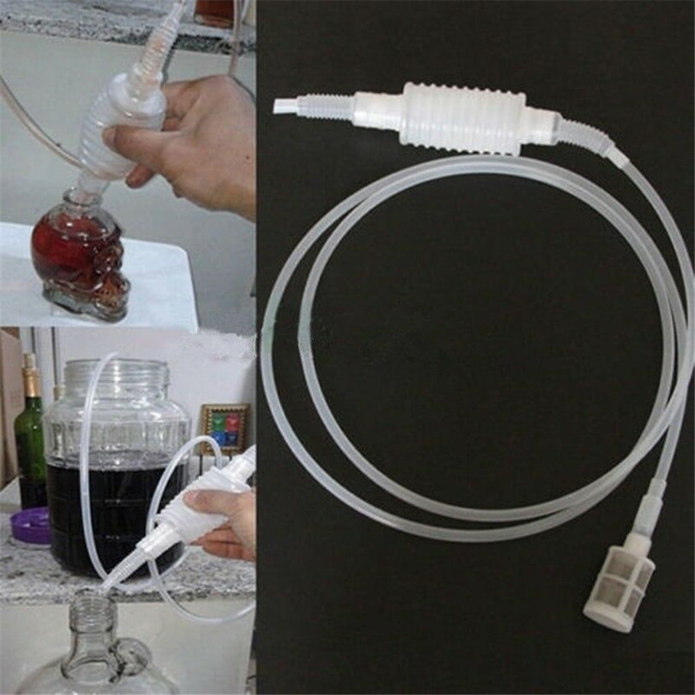UNHWC Home Brew Syphon Pack Wine Making Hand Knead Siphon Filter Tube Long 2M 