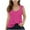 Hot Pink, variant on yillto Girls Tank Top Summer Cute Sleeveless Crew Neck Shirts Casual Hollow out Tee Blouses Clothes