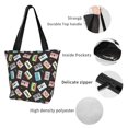thumbnail image 3 of Bingfone Colorful Retro Tape Women Shoulder Tote Bags Casual Bag Ladies Shopping Handbag, 3 of 6