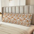 thumbnail image 4 of Bingfone Body Pillow Cover Long Pillow Case with Zipper Decorative Bedding Pillowcase 20"x54" Soft Cushion Pillow Case for Bedroom (without pillow core) -Autumn Fox with Brown Plants, 4 of 6