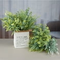 thumbnail image 6 of 7 Fork Imitation Green Leaf Plastic Wedding Supplies Artificial Plants Fake Plant Artificial Flower Simulation Aquatic Plants 07, 6 of 8