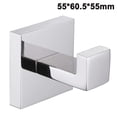 thumbnail image 1 of Gancho cuadrado para toallas de baño de acero inoxidable, gancho para abrigos de toallas, armario, soporte para armario, colgador de esponjas para baño, cocina, garaje, resistente, montado en la pare TUNC Sencillez, 1 of 5