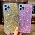 thumbnail image 2 of for iPhone Case,Luxury Crystal Bling Glitter Sparkle Sparkly Silicone Soft Shockproof Phone Case (Blue,iPhone 15 Pro Max), 2 of 6