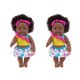 thumbnail image 1 of Negro africano negro bebé lindo rizado negro 12 pulgadas vinilo bebé juguete Wmkox8yii shdjk4329, 1 of 1