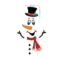 thumbnail image 2 of Magnetic Refrigerator Sticker Christmas Snowman Expression Cartoon Magnet Stickers for Fridge Metal Door Office Cabinet Car Decoration Xmas Holiday Stickers Ornament,F, 2 of 6