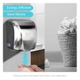 thumbnail image 2 of Automatic Commercial Hand Dryers For Bathrooms Commercial 1800W Heavy Duty Stainless Steel Hot Air Compact Electric Hand Dryer ,Power as an Elephant, 2 of 6