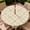 Beige Floral Tile, variant on YESAD Round Outdoor Tablecloth For Up To 36in With Umbrella Hole & Zipper Waterproof Elastic Edge Fitted Table Cover Big Sunflower For Patio Picnic Party, Halloween Pumpkin Print