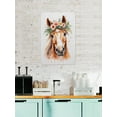 thumbnail image 4 of Antique Metal Sign, Aluminum, 12 x 16 Inches, Watercolor Horse Design, Perfect for Your Living Room, Bedroom, or Porch, Ideal for Horse Lovers and Floral Decor Enthusiasts, 4 of 8