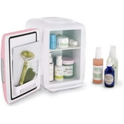 Cooluli Electric 4-Liter Portable Cooler/Warmer Mini Fridge, Pink