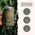 thumbnail image 3 of Rishi Tea Black Lemon Sparkling Botanicals Sparkling Water - Organic, Unsweetened, Zero Added Sugar, Caffeinated, Real Plants, Virtus Botanicals - 12 Oz (Pack Of 12), 3 of 5