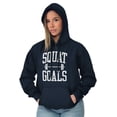 thumbnail image 4 of Squat Goals Workout Motivation Unisex Plus Fleece Graphic Hoodie Brisco Brands 3X, 4 of 4
