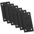 thumbnail image 1 of Black Straight Flat Bracket Metal Repair Plate For Wood Furniture Repair Support 6 Sets, 1 of 1