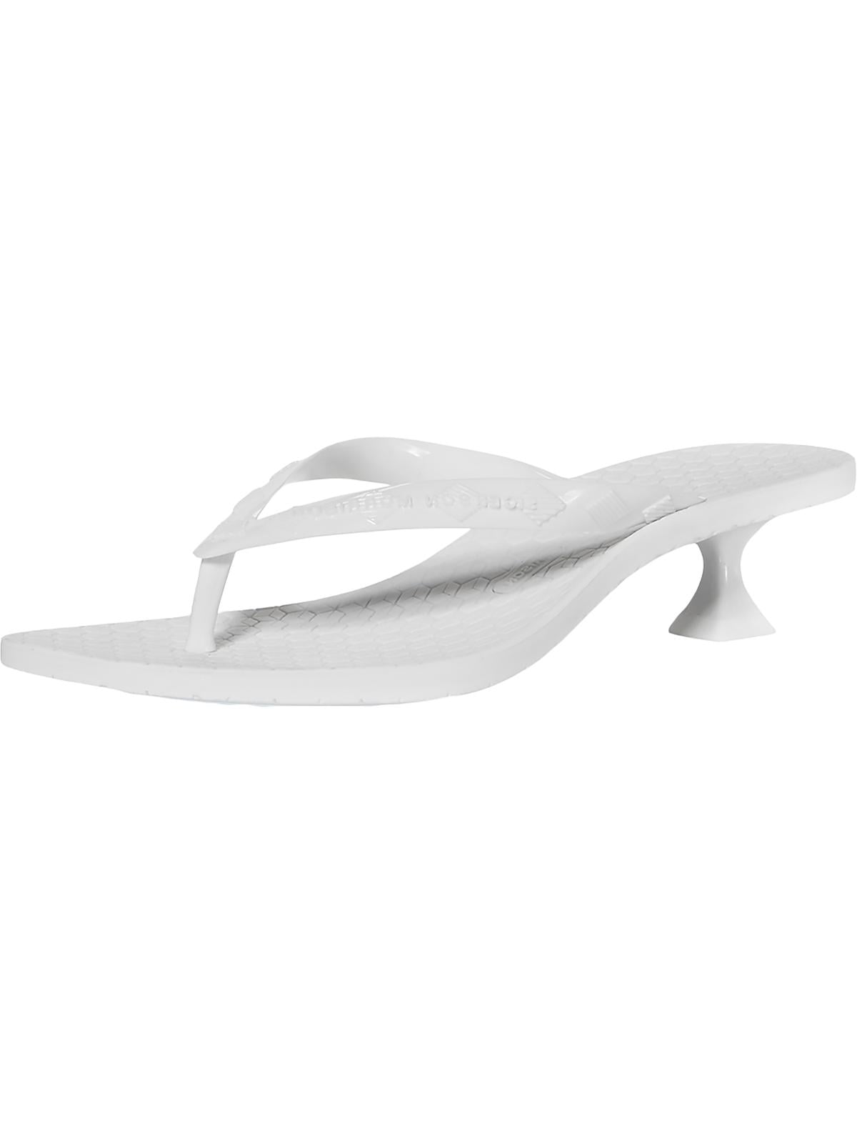 kitten heel thong sandals