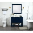 thumbnail image 6 of 42 inch single bathroom vanity in blue with backsplash, 6 of 8
