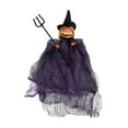 thumbnail image 3 of Colgante de muñeca de calabaza de Halloween, decoraciones de Halloween, adorno, Mini juguetes, colgante para oficina, vacaciones, sala de estar, púrpura Macarena Colgante de muñeca de Halloween, 3 of 8