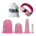 thumbnail image 1 of 4Pcs Vacuum Cups + Massage Roller Silicone Cupping Set,Facial and Body Massage Vacuum Cupping Therapy Set for Cellulite Treatment and Muscle Relaxation, 1 of 9