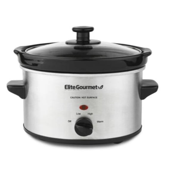 Maximatic MST-275XSX 2 qt. Elite Gourmet Stainless Steel Slow Cooker