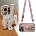 thumbnail image 2 of Funda de teléfono con correa y soporte de oso de arena movediza para iphone 14, 12 Pro Max, MiNi, 11, 13 Pro, X, XS, XR, 6 S, 7, 8 Plus, SE Fivean unisex, 2 of 2