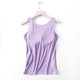 thumbnail image 4 of Camisola de manga corta para mujer con almohadilla para el pecho, sin aros de acero, ropa interior para yoga, pijamas deportivos para mujer, 4 of 6
