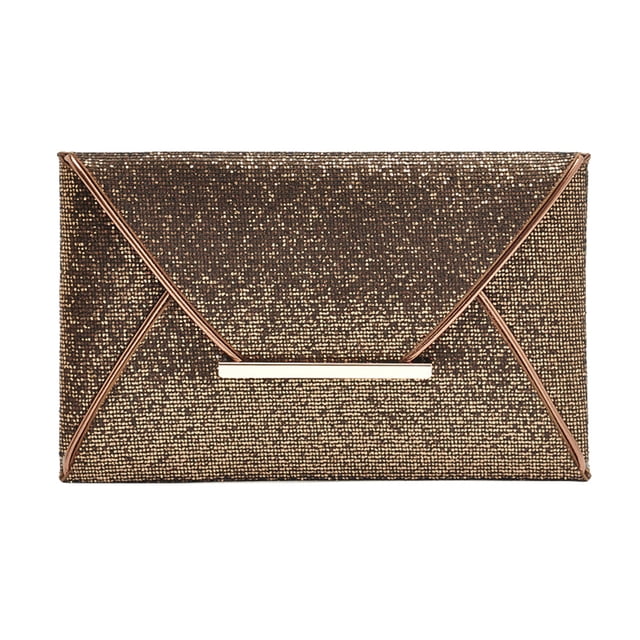 unbranded 1Ud De Mano Sobre Café Con Lentejuelas Ideal Para Reuniones Formales Y Uso Diario