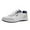White, variant on WILLBEST Men Sneakers Size 15 Wide Men Shoes Fashionable Casual Leather Shoes Outdoor Lace Up Trendy Sneakers 2024