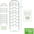 thumbnail image 4 of Achla Designs FT-16 77 In Waves Wrought Iron Garden Lattice Trellis, Black, 4 of 4