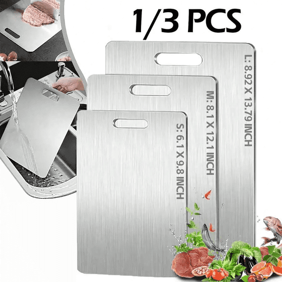 Beyong Stainless Steel Double Sided Cutting Board