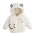 thumbnail image 1 of Honeeladyy - Abrigo tipo camisa para bebé niño y niña, chaqueta ligera de algodón con capucha para bebé niño y niña de 5 a 6 años, abrigo de otoño e invierno para niño y niña, 1 of 3