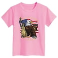 thumbnail image 4 of mgoYE Girls Boy's American 250th Anniversary Printed Casual Sweatshirt 250 Years 1776–2026 Patriotic Shirt USA Navy 250th Anniversary Gifts(Pink,3-4 Years), 4 of 4