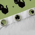 thumbnail image 4 of Feelyou Cute Black Cat Curtains Pack of 2 (42x84 Each) for Kids, Kawaii Kitten Lover Curtains Blackout, Funny Cartoon Animal Bedroom Curtains, Living Room Curtains Decor, 4 of 6