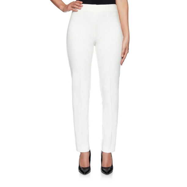 Ruby Rd. - Ruby Rd. Womens Petite Modern Pull-On Pleated Ponte Pant - Walmart.com - Walmart.com