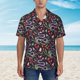 thumbnail image 2 of Balery Snakes And Snake Fruit Camisas hawaianas de manga corta para hombre, camisas playeras de corte holgado, camisas de vacaciones con botones,Small, 2 of 7
