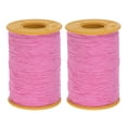 thumbnail image 1 of Hilo elástico Uxcell de 2 piezas 547 Yardas 0.5mm Grosor Hilo de látex para coser a mano, recogiendo, Rosa, 1 of 6