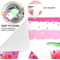 thumbnail image 2 of Summer Watermelon Dish Drying Mat for Kitchen 18"x24" in Watercolor Fruit with Pink Green Stripes Dish Drying Pad Dish Drainer Mats Fast Drying Dish Rack Counter Mats, 2 of 7