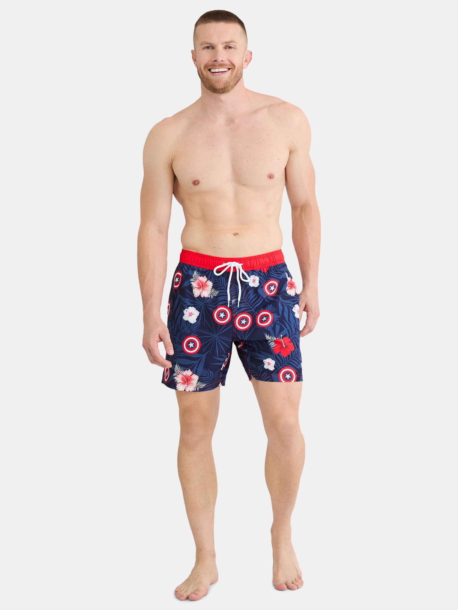 License Men’s & Big Men's Graphic Swim Shorts, Sizes S-3XL