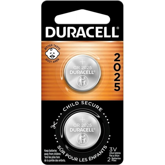 Lithium Keyless Entry Battery, #2025, 3-Volt, 2-Pk.