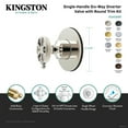 thumbnail image 4 of Kingston Brass KS4032RX Belknap Single-Handle Six-Way Diverter Valve with Round Trim Kit in Polished Brass, 4 of 5