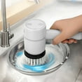 thumbnail image 1 of Cepillo eléctrico recargable con 4 cabezales de cepillo - Raspador inalámbrico para baldosas de baño, cocina, bañera y suelos, 1 of 5