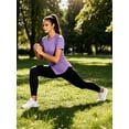 thumbnail image 6 of NELEUS Womens Workout Tops for Activewear Athletic Gym Tee Casual Tops Loose Fit Quick Dry Crew Neck,Purple,US Size L, 6 of 11