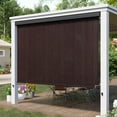 thumbnail image 3 of Vicllax Outdoor Patio Crank Sun Blocking Roller Shade Modern Style, Aluminum Casing, Fabric, 7'Wx8'H, 3 of 12